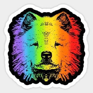 Rainbow Chow Chow Sticker